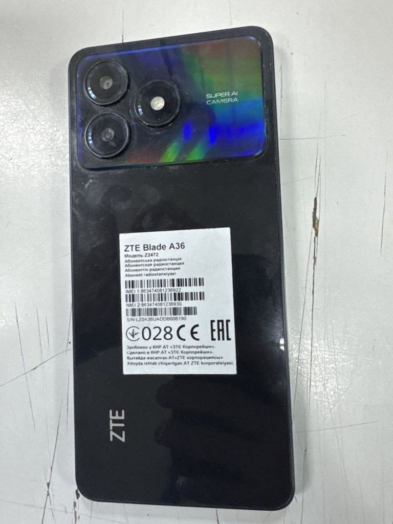 Дешево Zte Blade A36 4/64GB Green з ломбарду