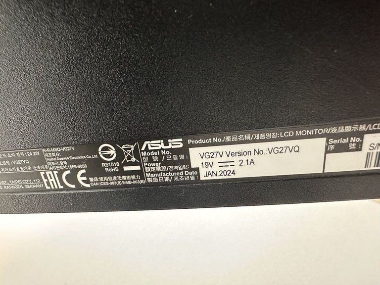 Распродажа Asus tuf gaming vg27vqm, продавец Техноскарб