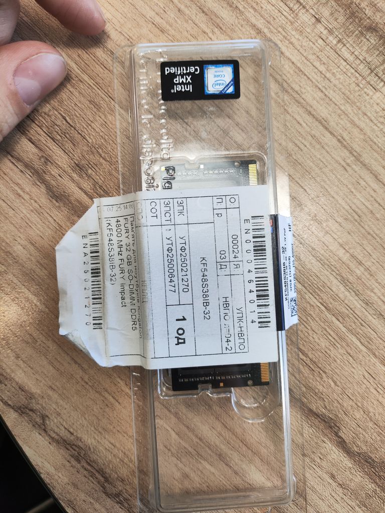 Купить Kingston fury 32 GB SO-DIMM DDR5 4800 MHz FURY Impact (KF548S38IB-32) Б/У