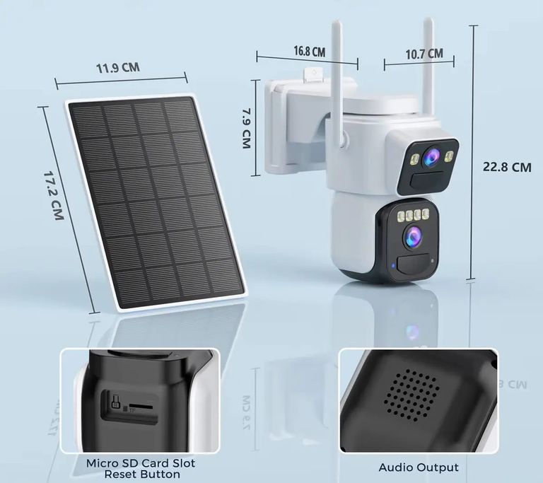 Оголошення IP camera 2 линзы 4к Б/У