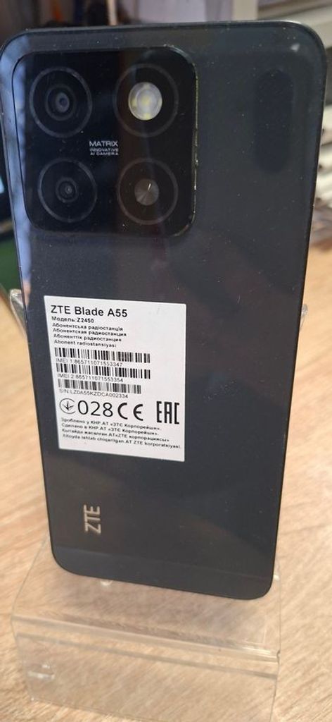 Оголошення Zte Blade A55 4/128GB Blue Б/У
