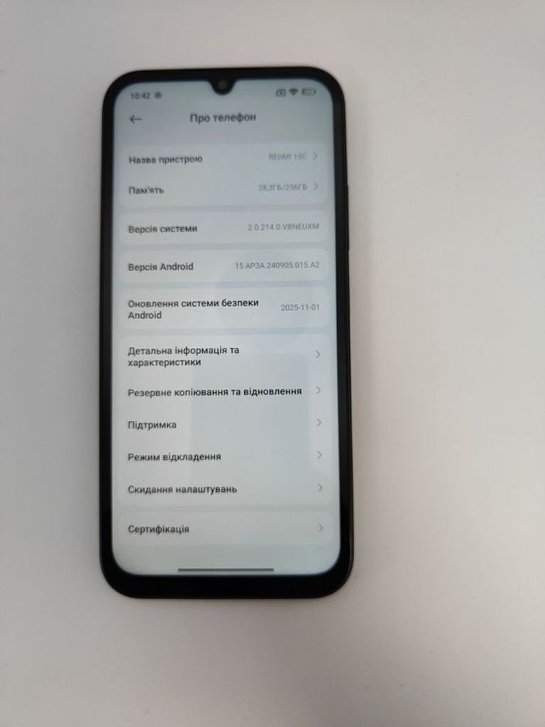 Оголошення Xiaomi redmi 15c 4g 8/256gb Б/У