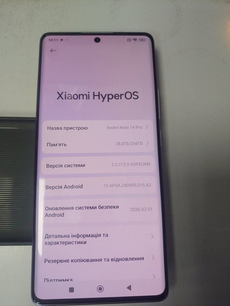 Объявление Xiaomi redmi note 14 pro 8/256gb Б/У