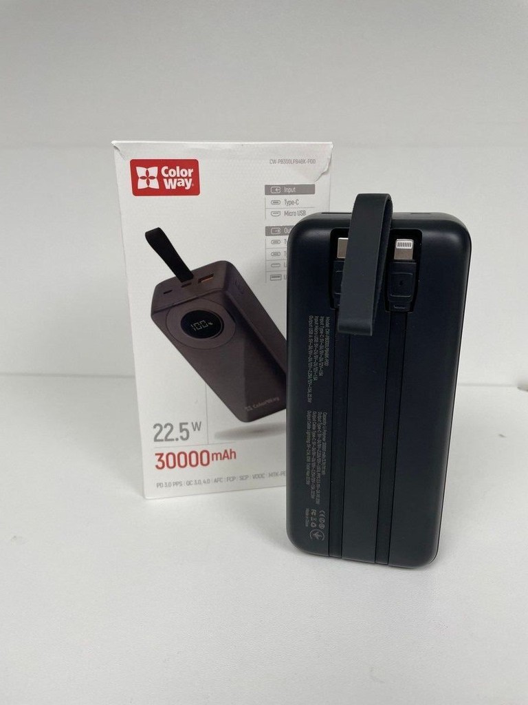 Дешиво Colorway cw-pb300lpb4bk-pdd 30000mah с ломбарда