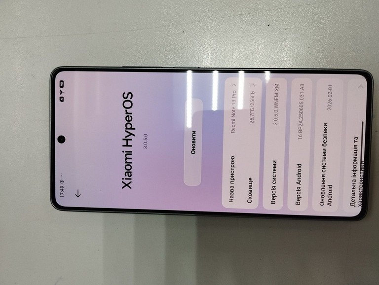 Объявление Xiaomi redmi note 13 pro 4g 8/256gb Б/У
