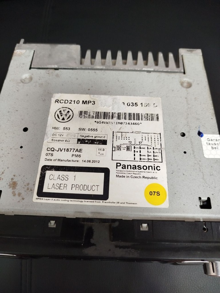 Оголошення VW Polo 5M0035156D Panasonic RCD210 MP3 Б/У