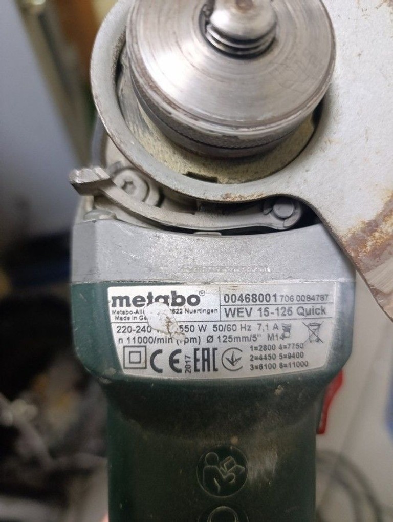 Оголошення Metabo wev 15-125 quick Б/У