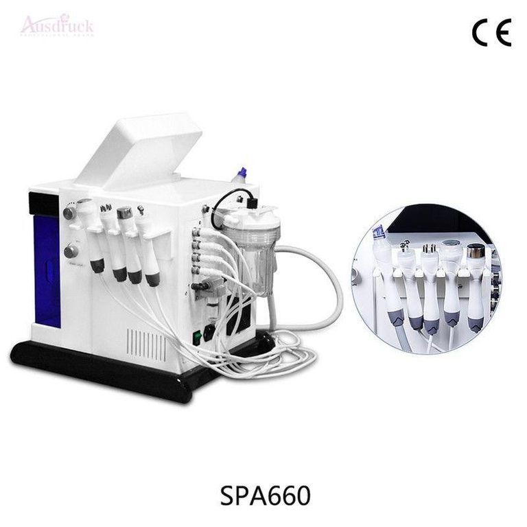 Спа-машина Гідра Дермабразія 8в1: гідро мікродермабразія з RF, мікрострумами й ультразвуком для омолодження шкіри. Новий. Код:null. Изображение 11