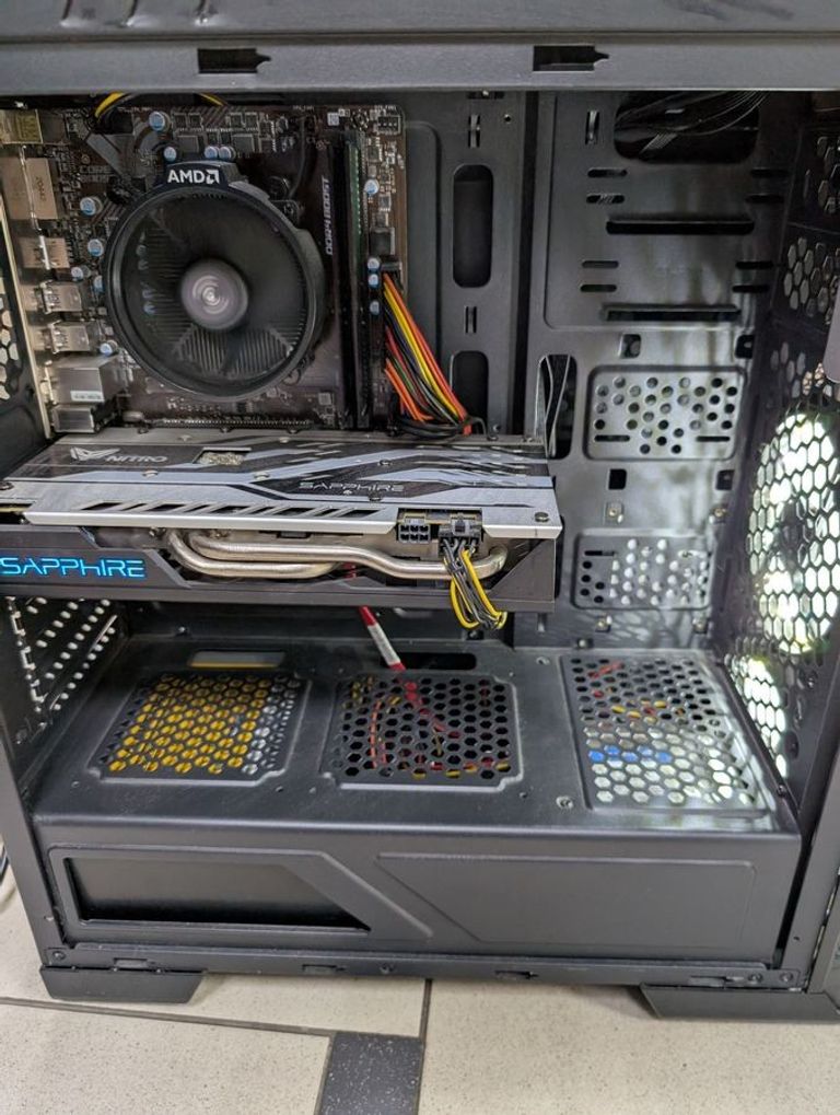 Пк amd ryzen 5 1600/ram 16 gb/hdd 300 gb/ssd 512 gb/amd/ ati radeon rx 580 4gb gddr5 256bit Код:01-200744300. Изображение 5