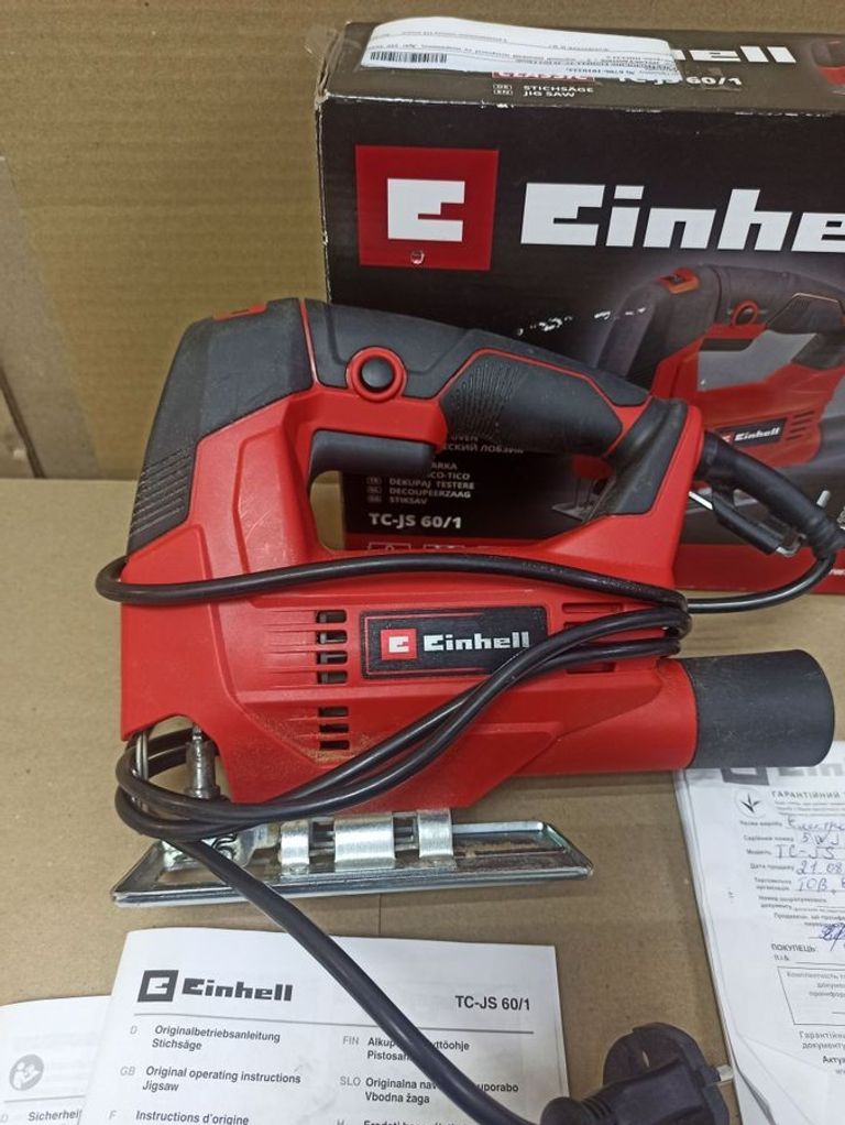Оголошення Einhell tc-js 60/1 classic Б/У