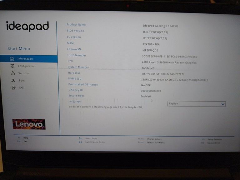 Объявление Lenovo 15/ryzen 5 5600h ddr4/16gb ddr4/hdd 1000 gb/ssd 256 gb/geforce gtx1650 4gb Б/У