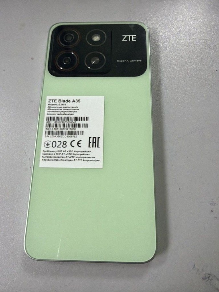 Оголошення Zte Blade A35 4/64GB Green Б/У