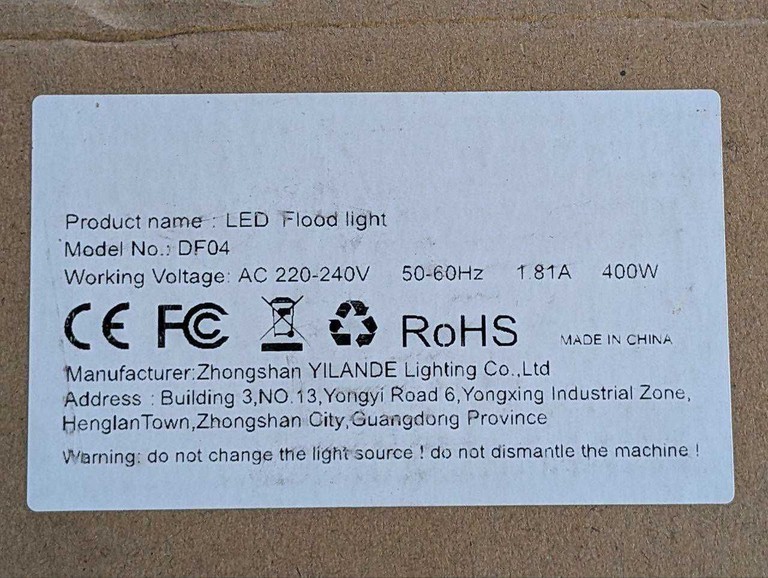 LED Flood light DF04 400w Код:null. Изображение 8