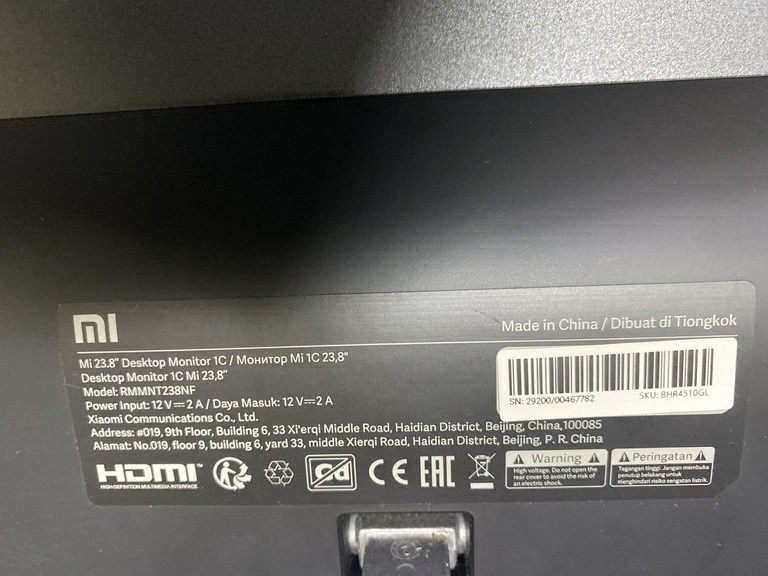 Оголошення Xiaomi Mi Desktop Monitor 1C (BHR4510GL, RMMNT238NF) Б/У