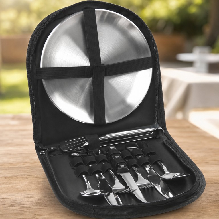 Купити Picnic set 10 в 1 з нержавіючої сталі в чохлі Б/У