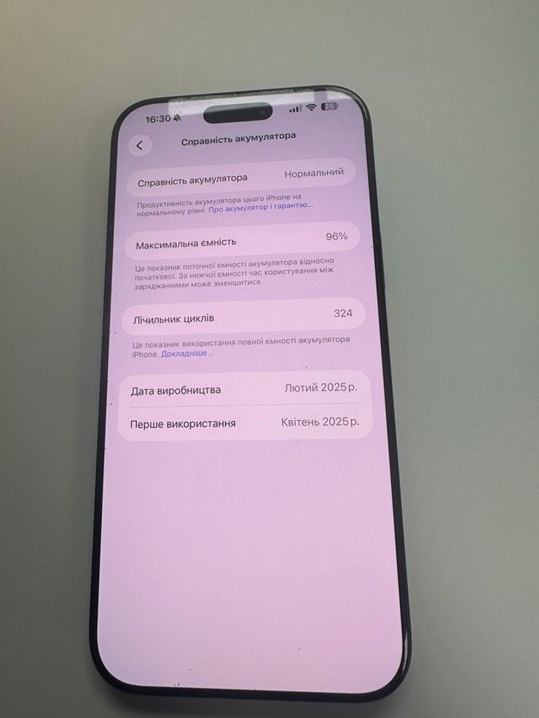Дешево Apple iPhone 16 Pro Max 512GB eSIM White Titanium (MYW83) з ломбарду
