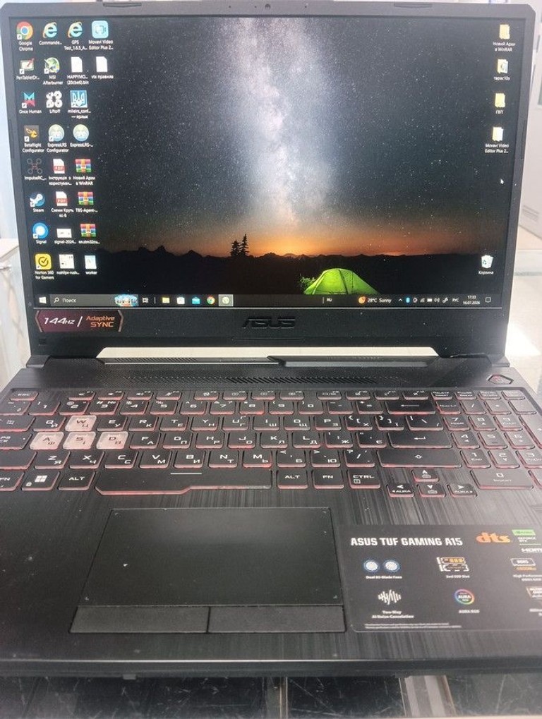 Купить Asus 15/ryzen 7 7445hs ddr5/16gb ddr5/hdd *відсутній/ssd 512 gb/geforce rtx3050 4gb Б/У