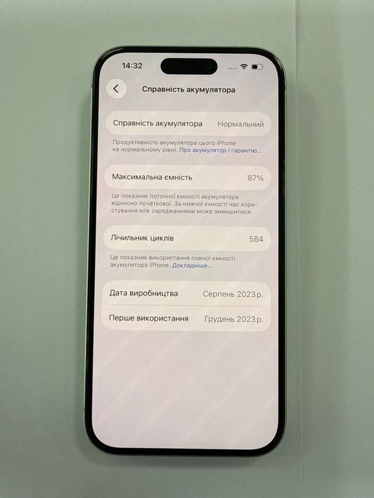 Оголошення Apple iPhone 15 128GB Green Б/У