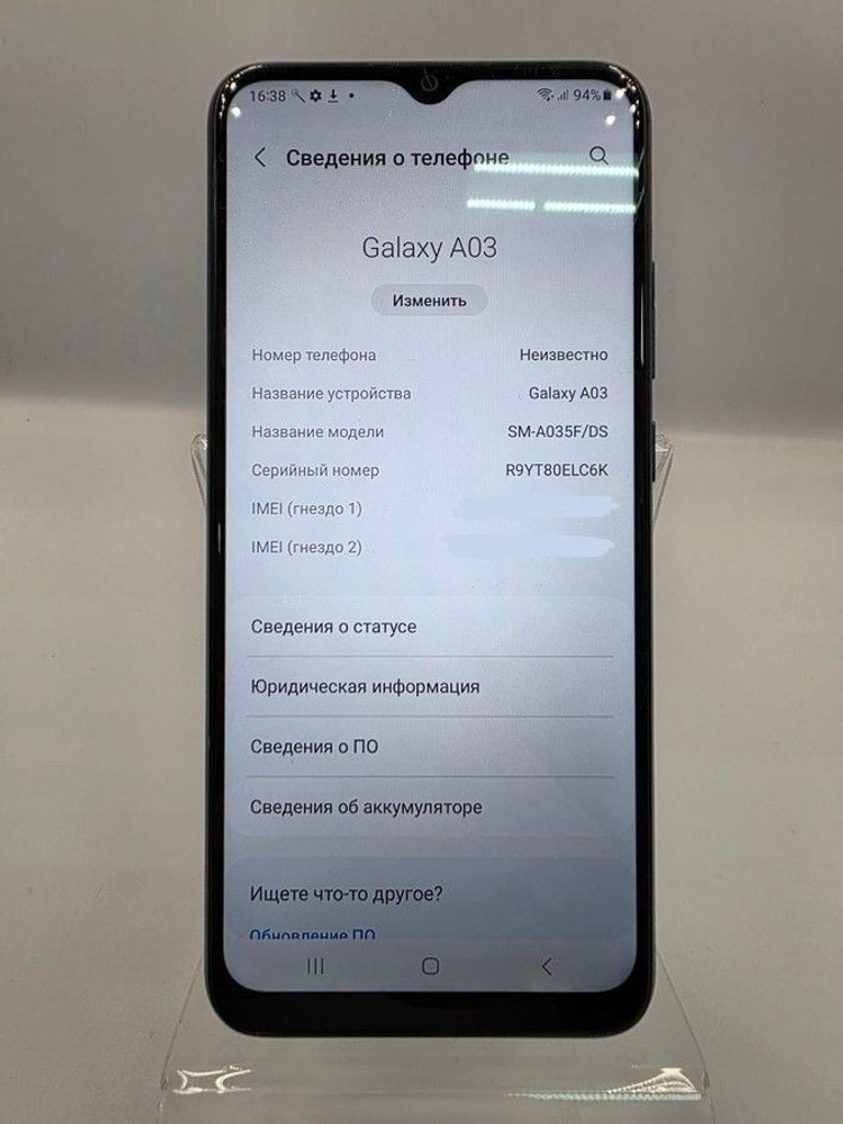 Объявление Samsung galaxy a03 sm-a035f 3/32gb Б/У