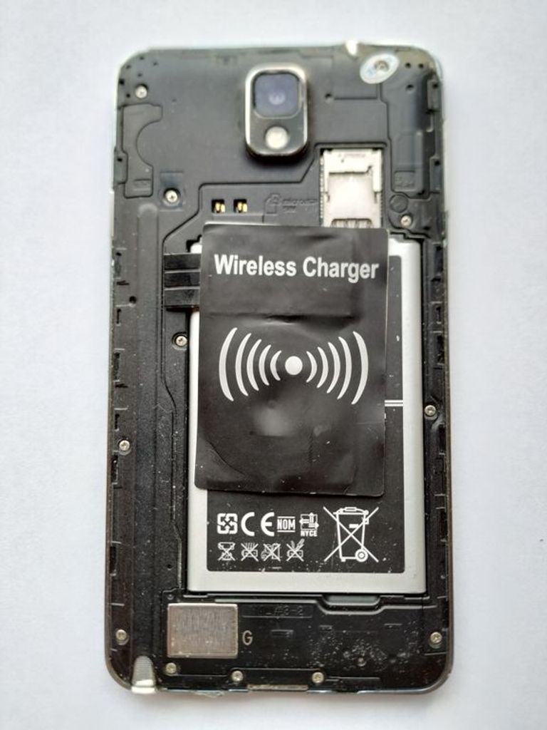 Дешево Беспроводной зарядный приемник Qi для Samsung Galaxy Note 3 з ломбарду
