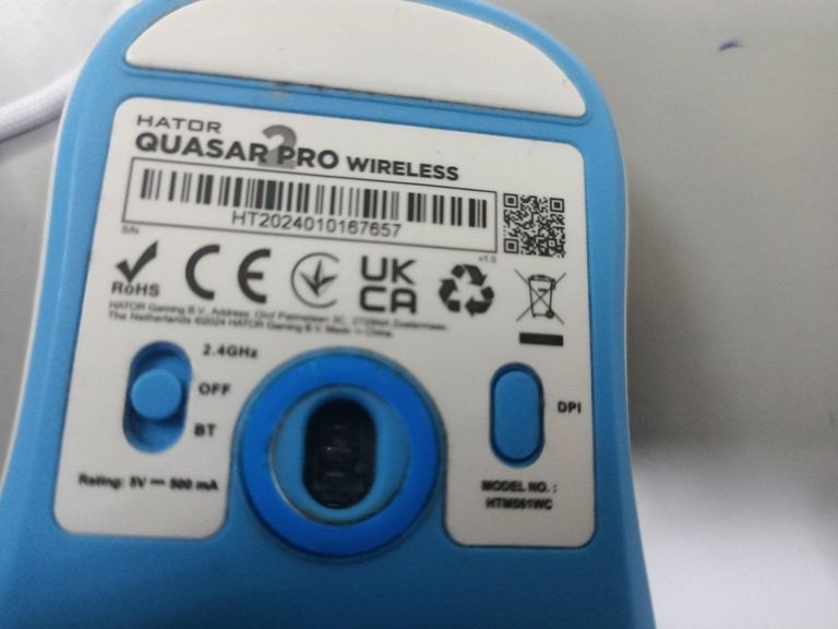 Дешиво Hator quasar 2 pro wireless/cyan с ломбарда