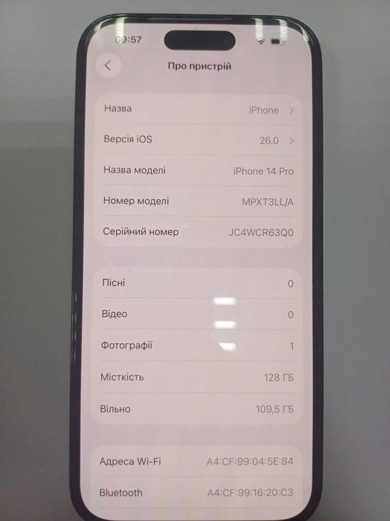 Apple iPhone 14 Pro 128GB eSIM Space Black (MPXT3) Код:01-200591604. Зображення 5