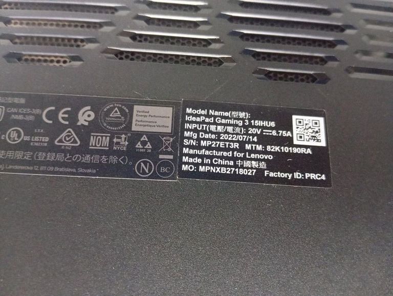 Распродажа Lenovo 16/core i5-11320h ddr4/16gb ddr4/hdd *відсутній/ssd 512 gb/geforce rtx3050 4gb, продавец Техноскарб