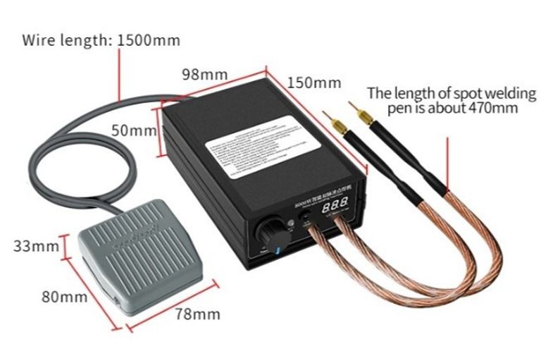 Spot Welder для акумуляторів 18650 Код:null. Зображення 8
