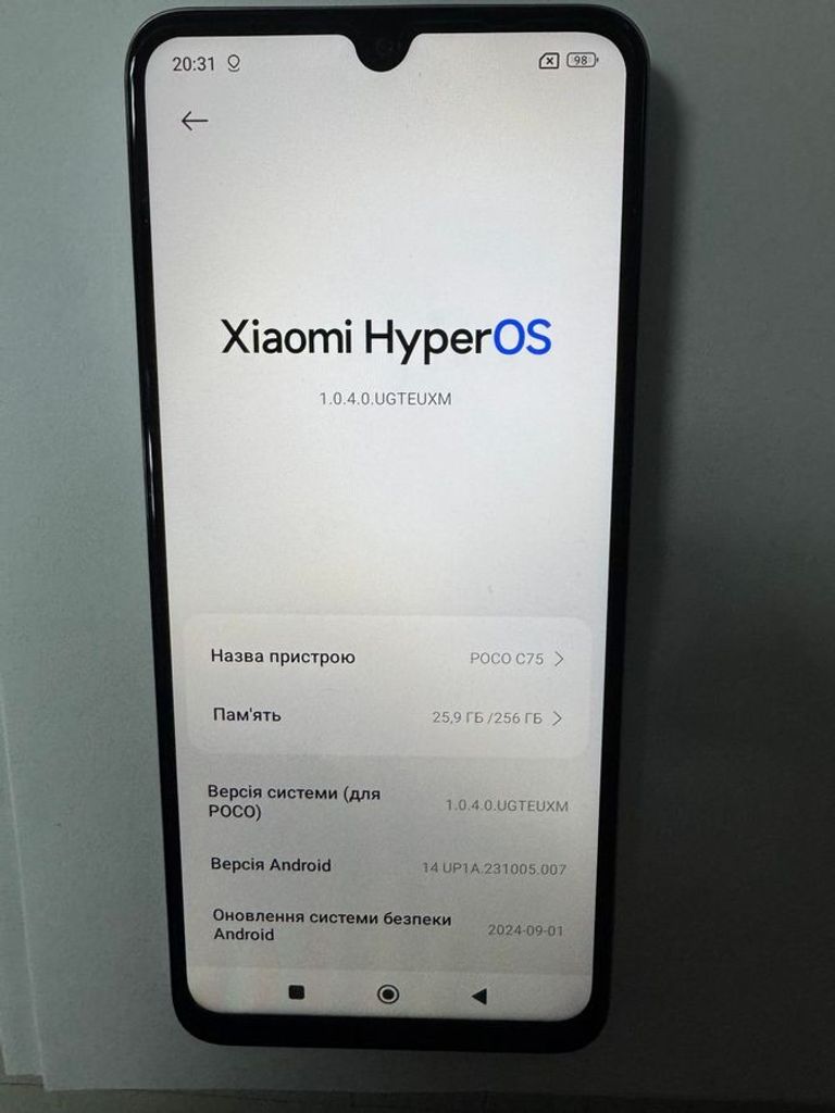 Xiaomi Poco C75 8/256GB Black Код:01-200847149. Изображение 5