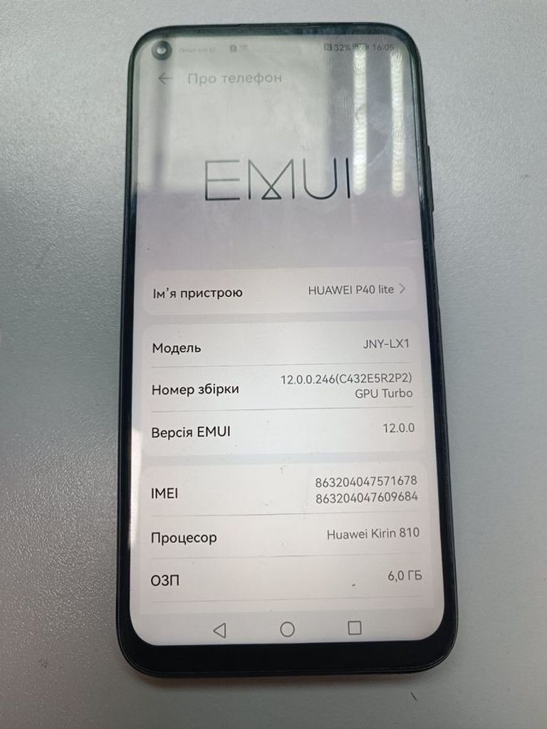 Купити Huawei p40 lite 6/128gb Б/У