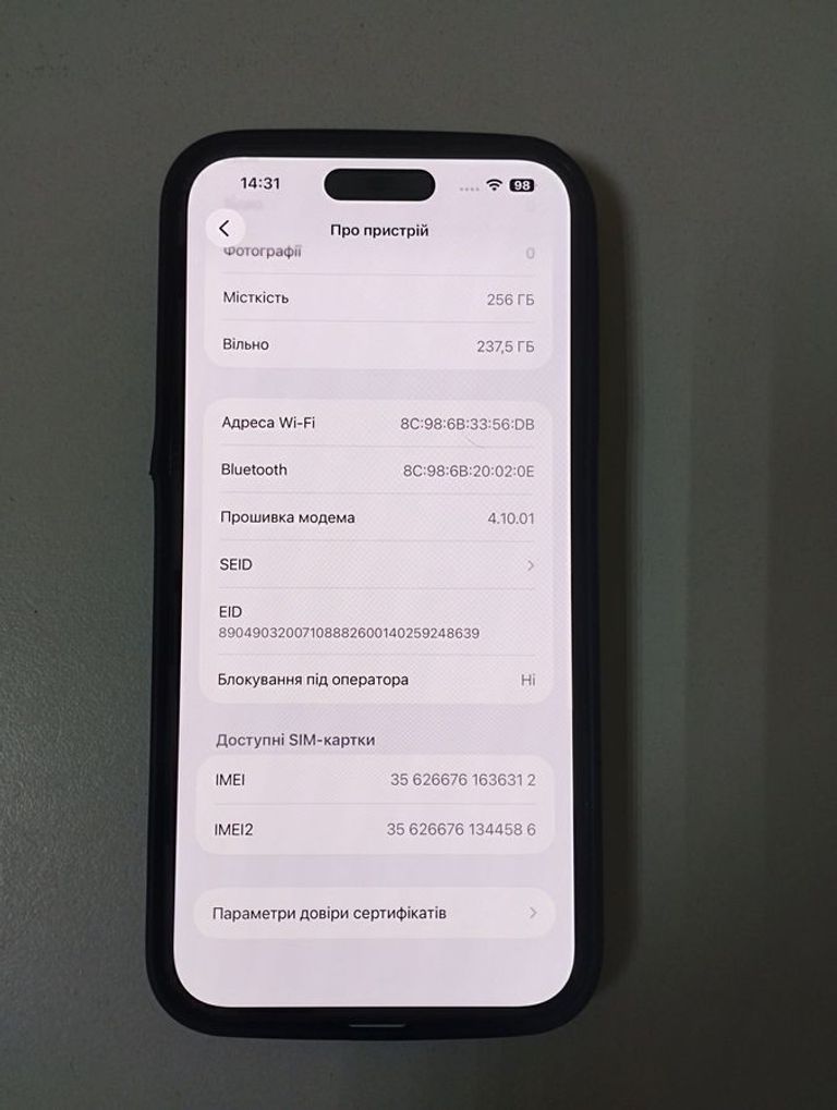 Apple iphone 14 pro max 256gb Код:01-200888884. Зображення 5