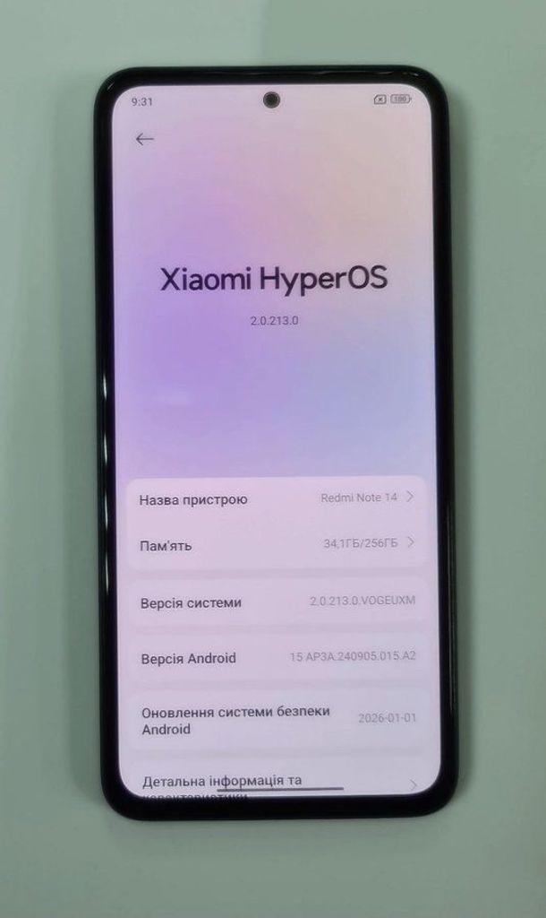 Оголошення Xiaomi redmi note 14 8/256gb Б/У