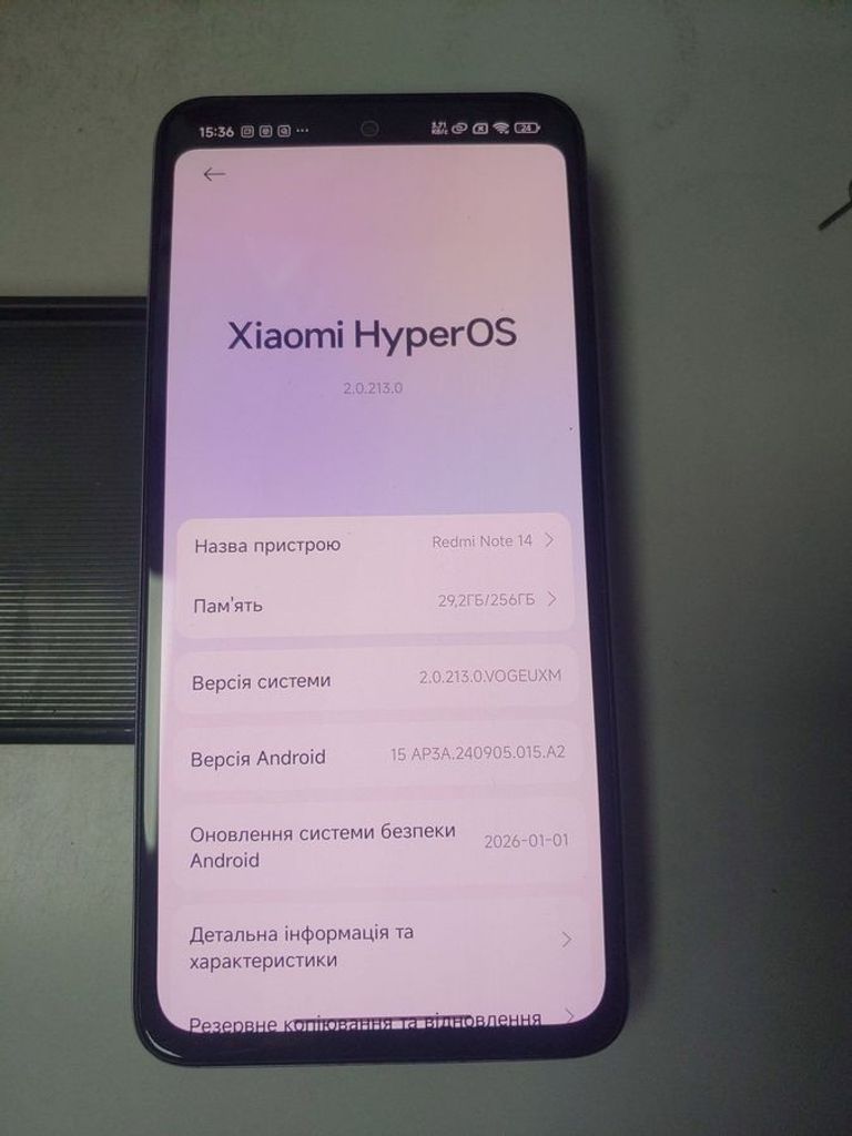 Объявление Xiaomi redmi note 14 8/256gb Б/У