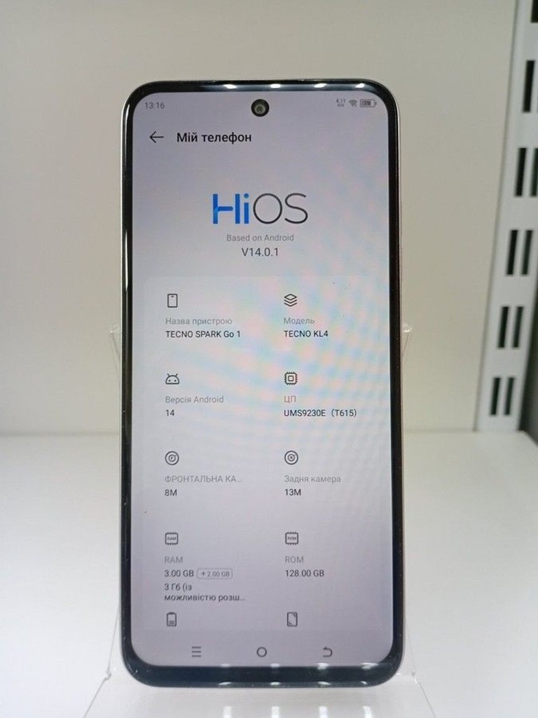 Объявление Tecno spark go 1 kl4 3/128gb Б/У