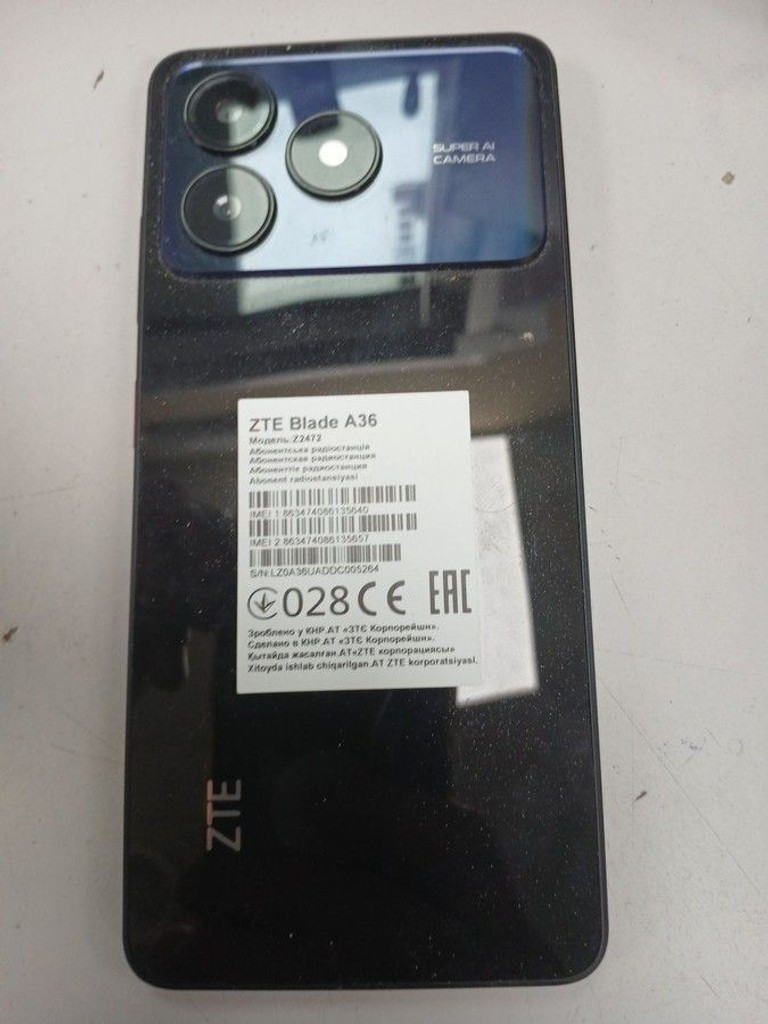 Объявление Zte Blade A36 4/64GB Green Б/У
