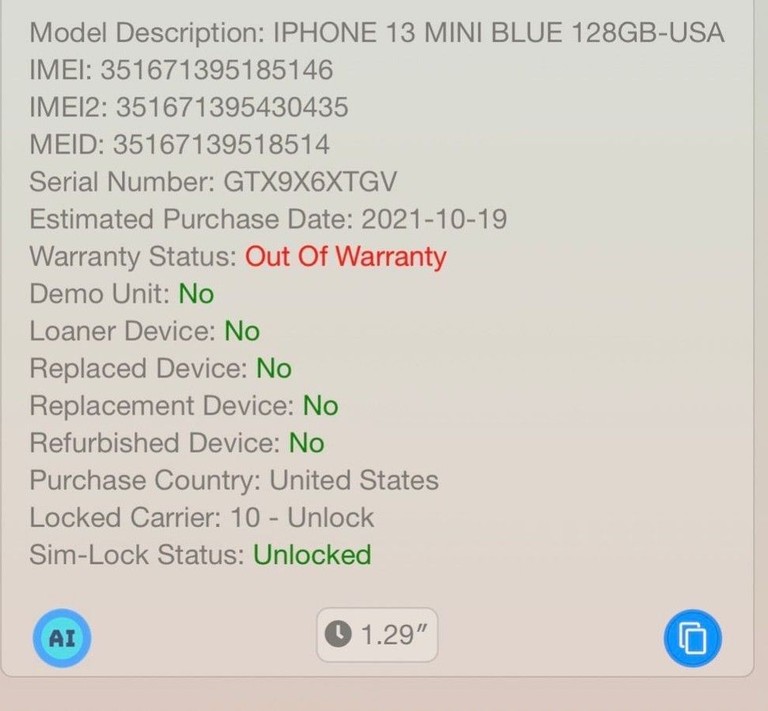Apple iphone 13 mini 128gb Код:01-200990040. Зображення 5