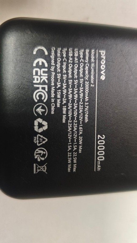 Proove illuminator 2 20000mah pd qc 22.5w Код:01-201031153. Изображение 7