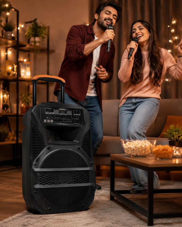 Портативна колонка BT 115 / Портативна колонка Su-Kam BT115D / Bluetooth, USB, FM акустична система караоке-система Код:null. Зображення 4