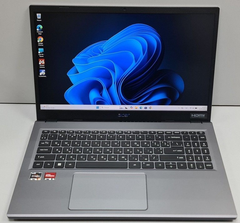 Купити Acer 15/ryzen 5 7520u ddr5/16gb ddr5/hdd *відсутній/ssd 512 gb/*інтегрована Б/У