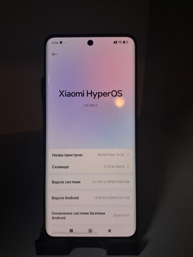 Xiaomi Redmi Note 15 5G 8/256GB Midnight Black Код:01-201143115. Зображення 7