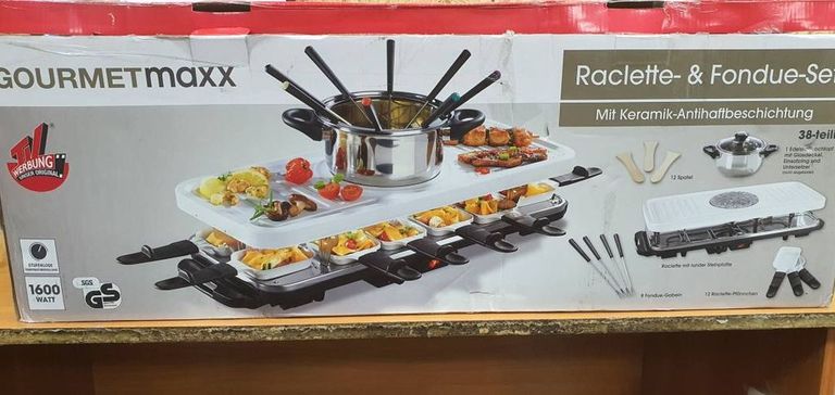 Gourmetmaxx raclette and fondue set