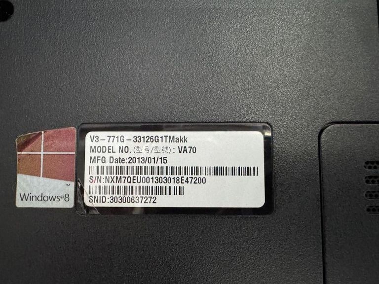 Acer core i3 3120m 2,5ghz /ram6144mb/ hdd750gb/video gf 710m/ dvd rw Код:01-200488285. Зображення 6