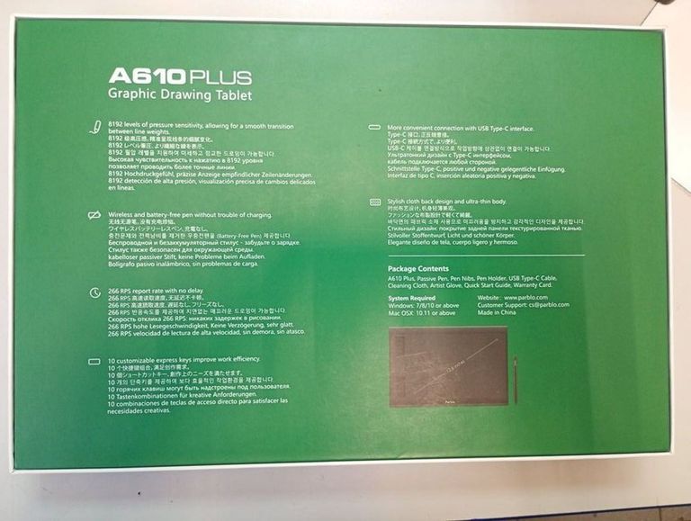 Parblo a610 plus Код:01-200607218. Изображение 5