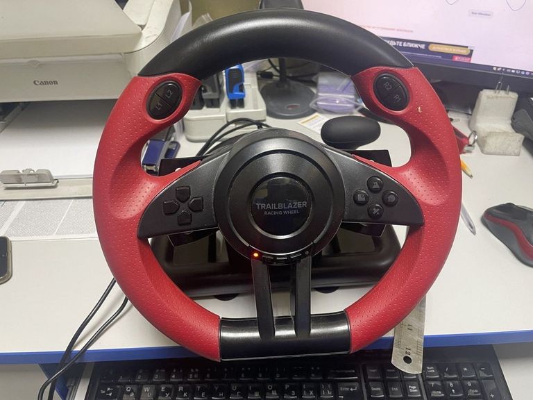 Объявление Speed-link Trailblazer Racing Wheel for PS4/Xbox One/PS3/PC (SL-450500-BK) Б/У