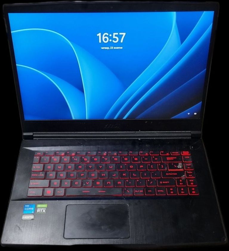 Купити Msi 15/core i5-11400h ddr4/16gb ddr4/ssd 512 gb/geforce rtx3050 4gb Б/У