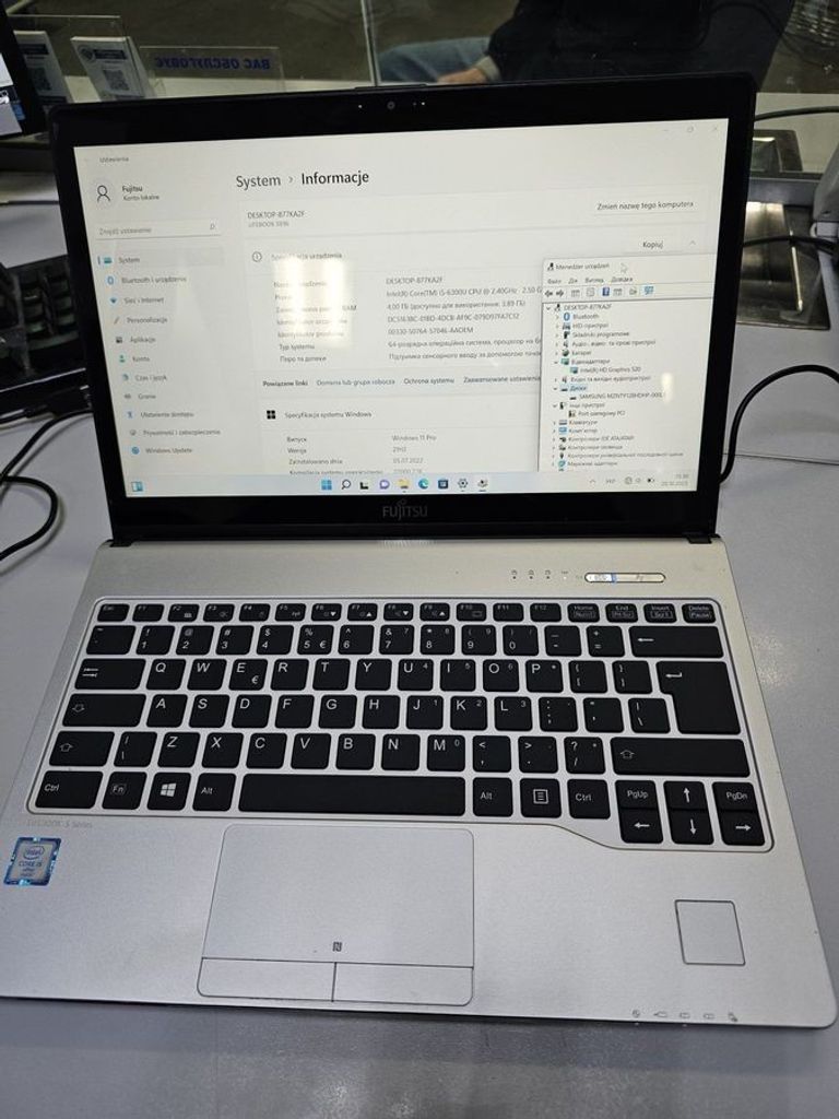 Дешиво Fujitsu 14/core i5 6300hq ddr3/4gb ddr3/hdd *відсутній/ssd 128 gb/*інтегрована с ломбарда