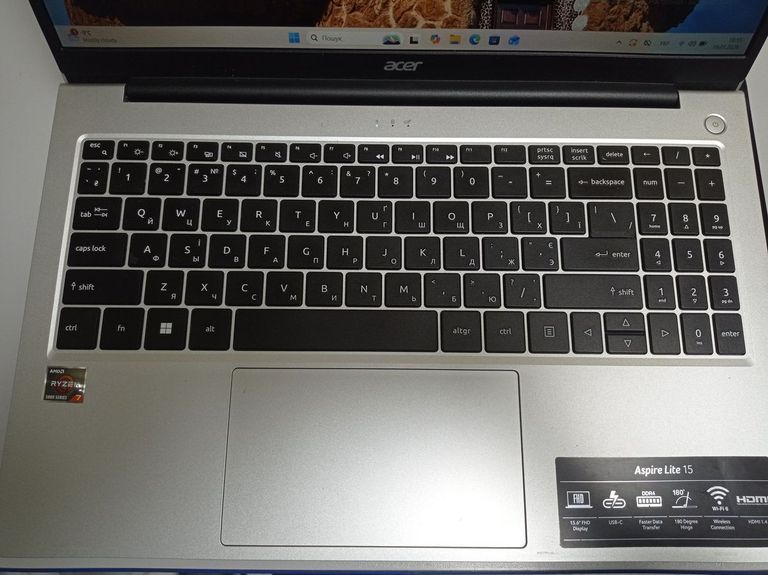 Acer 15/ryzen 7 5700u ddr4/16gb ddr4/ssd 512 gb/*інтегрована Код:01-200847140. Зображення 5