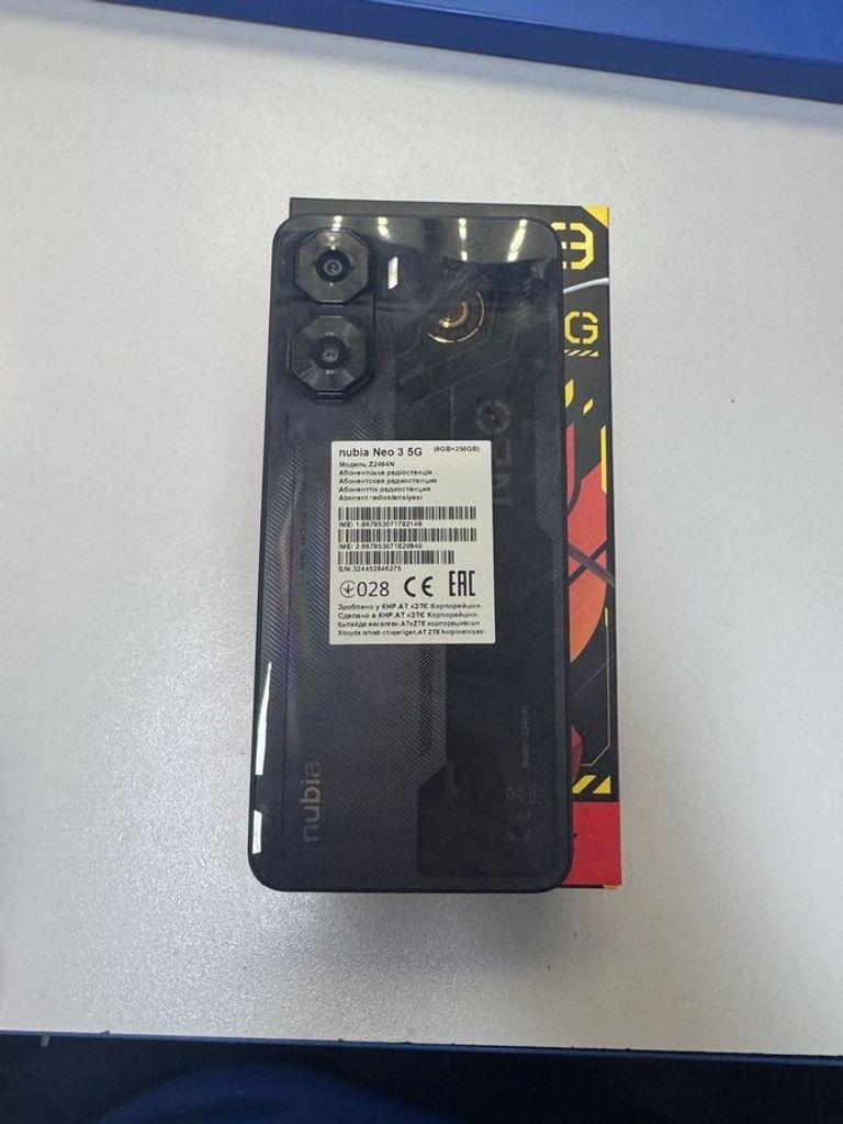 Дешево Zte Nubia Neo 3 5G 8/256GB Shadow Black з ломбарду