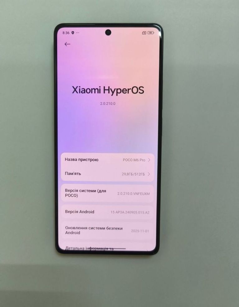 Оголошення Xiaomi Poco M6 Pro 12/512GB Black Б/У