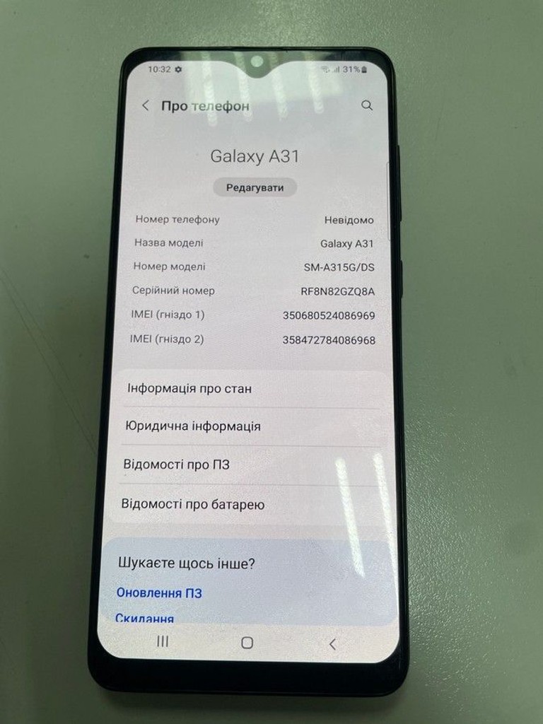 Samsung galaxy a31 4/64gb Код:01-200963007. Зображення 6